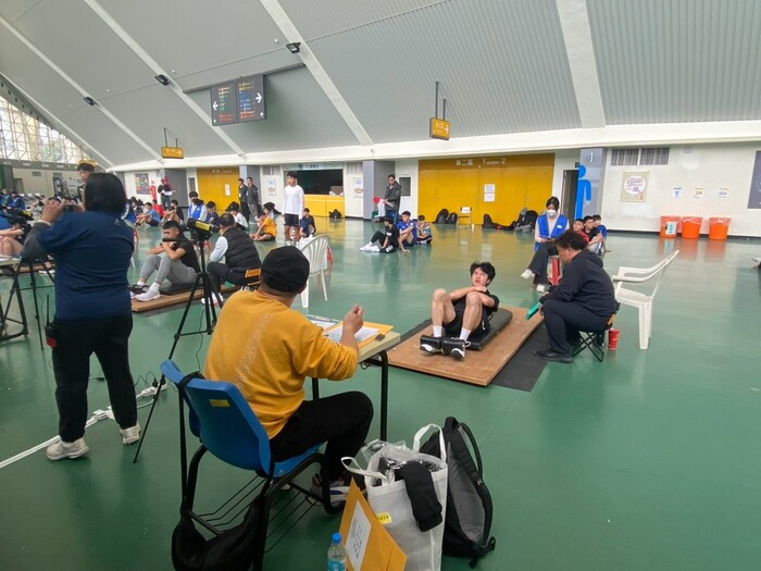 實習學生參與大學體能測試醫療支援,並協助適應體育比賽相關活動。